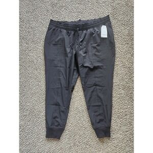 Time and Tru Maternity Jogger Pants Black Elastic Waist Drawstring NWT 2XL